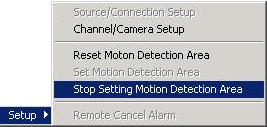 Enter [Channel / Camera Setup], click the option Multiple Detection Area, user can set 256 detection
