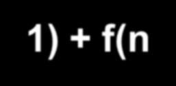 Example 2 :: Fibonacci number Fibonacci number f(n) can be defined as: f(0) = 0 f(1) = 1 f(n) = f(n-1) + f(n-2), if n > 1 The successive