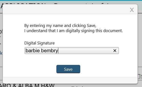 17 The electronic signature of the license contractor is required. Click SAVE When you click OK you will see this message The packet status has changed to SUBMIT.