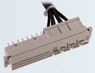 DIN 41612 Type H7/F24 Type: Female connector straight Termination: Solder Number of contacts: 24 Pitch: Operational current: Packaging: Standard: Dimensions in mm For