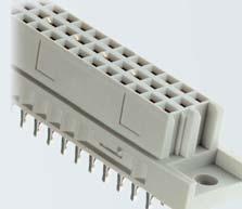 DIN 41612 Switching Connector Type: Termination: Number of contacts: Pitch: Operational current: Packaging: Standard: Female connector straight Press-fit 2.