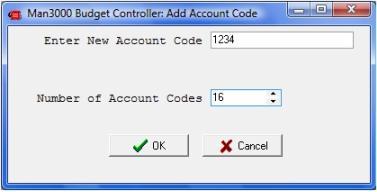 Set Account Code Info This allows for adding of account codes.