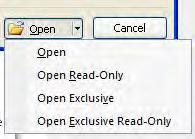 If the file is not visible, click on More In the Open dialog box, locate the file you want to open. Select the file. Click the Open button. Alternatively, you can click the Office button.