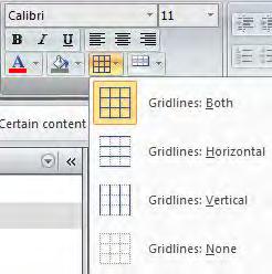 CHANGING A CELL EFFECT You can change the appearance of cells in Datasheet view.
