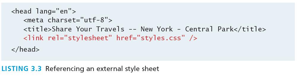 External Style Sheet Style rules placed within a external text file with the.css extension This is by far the most common place to locate style rules because it provides the best maintainability.