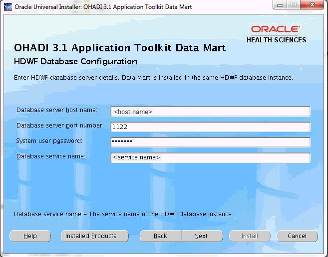 If you are upgrading from Application Toolkit 3.0 to 3.1, provide the location of the Oracle Database Home as that of the Application Toolkit 3.0. Click Next. 7.