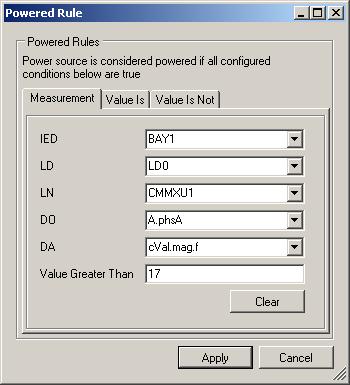 1MRS756740 Station Automation COM600 3.4 sldpoweredrule.bmp Figure 3.5.1-7 The Powered rule dialog Voltage level SLD To create a voltage level SLD: 1.