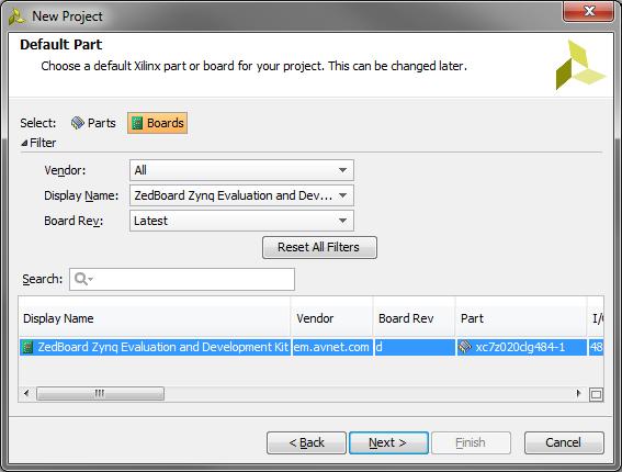 Exercise 4A: Creating IP in HDL (e) Select RTL Project at the Project Type dialogue, and ensure that the option Do not specify sources at this time is not selected: (f) Click Next.