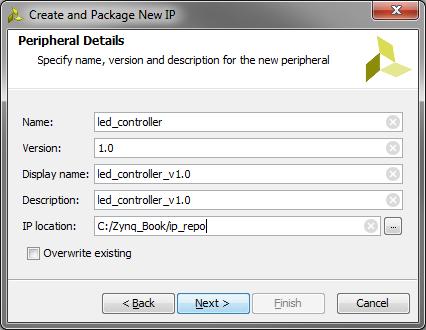 Exercise 4A: Creating IP in HDL Click Next.