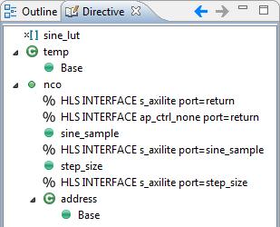 Exercise 4C: Creating IP in Vivado HLS (p) Repeat the previous step for the step_size variable in the Directive tab. On completion, the Directive tab should look like Figure 4.
