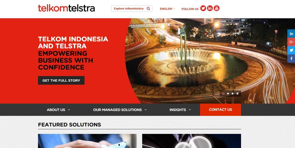Telkomtelstra Website Overview.