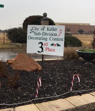 Then we could afford professional, upscale, Southlake-worthy landscaping and holiday decorations.