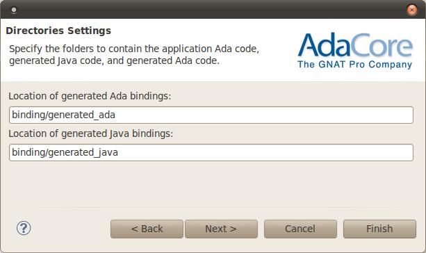 Next, specify the name of the Java package that will contain the generated Java code.