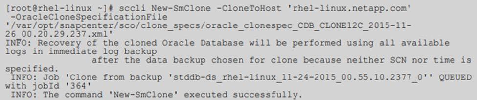 or Perl script and pass it as postscript for the clone. You can also use the clone wizard or the CLI to automate an end-to-end clone. 9.2 To Perform a Clone Operation by Using the CLI 1.
