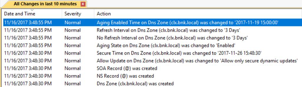 Configuring for non-secure updates Changes to DNSSec Zones Creation, Deletion or Modification of DNS Records The 5.