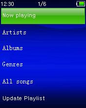 G. Use Music Menu You can use this music player to playback with almost full format of music file of audio coding.
