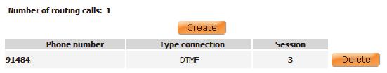 ) This option allows the administrator to associate the number to two different connection modes: Direct Access Number: A number available to define direct access to a session.