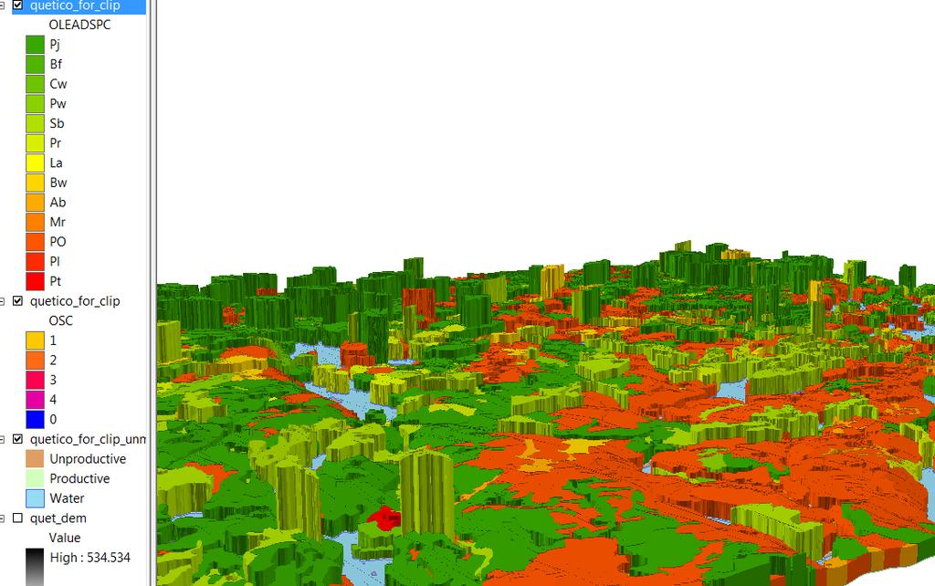 3D Visualization 3D GIS visualization is usually associated with
