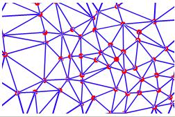 The surface is partitioned into a network of contiguous nonoverlapping