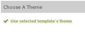 CREATING AN eportfolio (II) 4. Under Choose a Theme, select the following: Theme: To use the theme included in the template, leave this section alone and proceed to the Permissions section below.