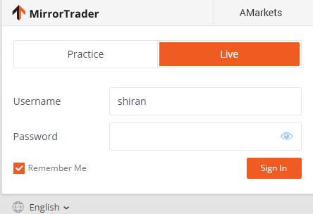 The Live mode is designed for real live trading based on actual funded accounts.