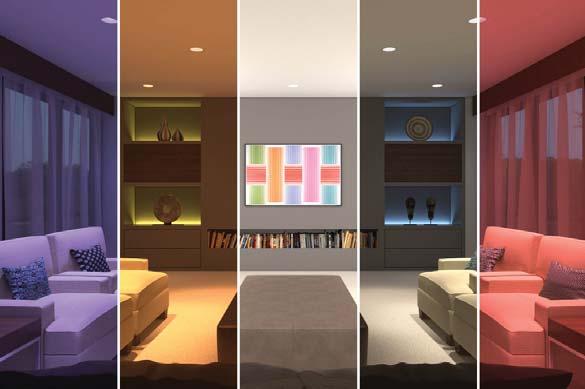 PROJECT INFORMATION PROJECT Patent Pending DATE TYPE BeveLED Recessed Adjustable - Illuminate your space with any color available in the spectrum with BeveLED Infinite Color+.