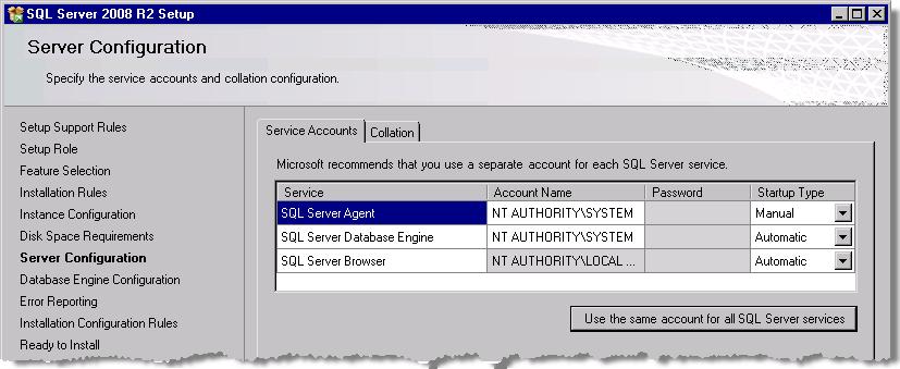 Note that if you specify a Windows account other than the local system account, when you begin installing WinPM.