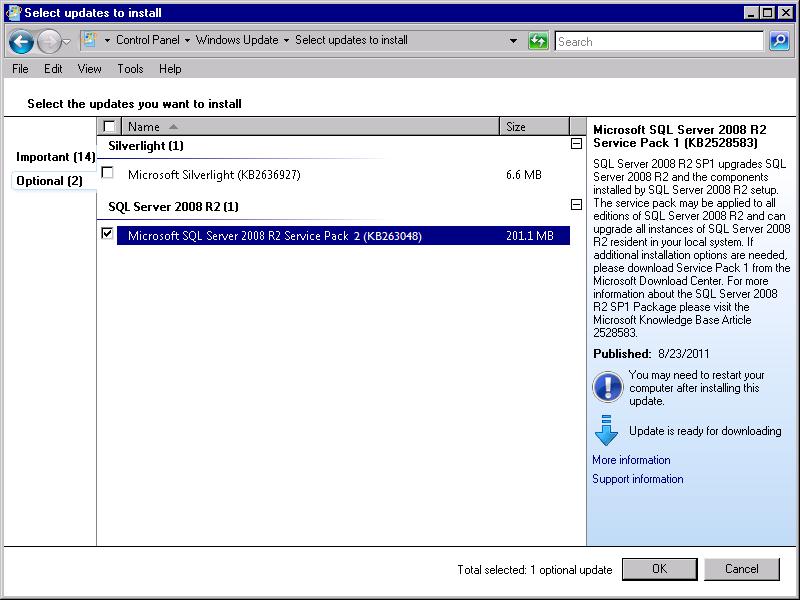 Installing SQL Server WinPM.Net 6.0 Installation Guide 6. After the updates are installed, click Close on the Complete page and then close the SQL Server Installation Center.