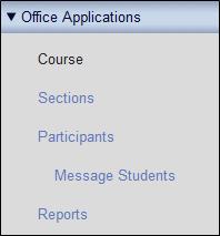Course: Displays information about the selected course, such as course title, course duration, and course textbook(s), and provides the functionality to add, copy, or delete a course.