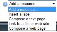 2. Select Compose web site from the Add a resource dropdown list. 3. Enter a name. 4. Enter a brief summary. 5. Create the web page in the web-based editor.