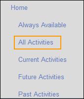 Instructors can select a group of activities from the SNAP Scheduling assignments page and either unschedule the selected activities, schedule the selected activities to be Always Available, or