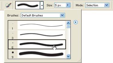 Making Selections Using a Brush A lot of people are more comfortable using brushes than using Marquee tools, and if you re one of them (you know who you are) then you re in luck you can make your