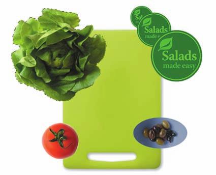 7 Select the Move tool ( ), and drag the lettuce to the upper-left corner of the cutting board, placing it so that about a quarter of the lettuce overlaps the edge of the cutting board.