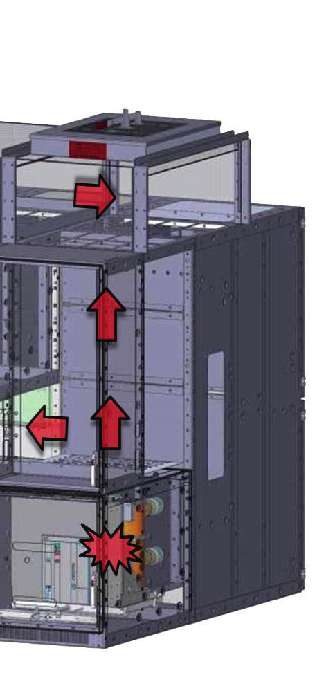 2 Doors on breaker, PT and CPT compartments are reinforced with channel steel.