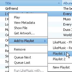 Create playlists in Philips Songbird With a playlist, you can manage and sync your songs as needed.