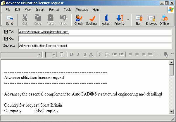 4. Advance provides the option to send the information by e-mail or by fax. Select your preference and click Next. Figure 25: Selection of method for sending the request 5.
