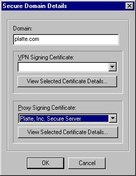 Chapter 5 Security Manager 3 Configure WorldSecure to use the new certificate as the proxy signing certificate.