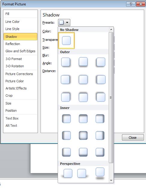 PowerPoint 2010 Foundation Page 116 Experiment with applying some of these options to the