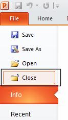 PowerPoint 2010 Foundation Page 21 Saving a presentation To save the changes you have made to the presentation, use the Ctrl+S keyboard shortcut or click on the Save button