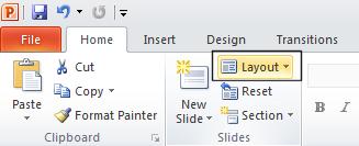 PowerPoint 2010 Foundation Page 36 Within the Home tab,
