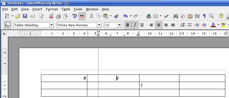 Creating a table 2) Right-click the selection and select Table, or select Table > Table Properties from the menu bar. 3) From the Table Format dialog box, select the property to modify.
