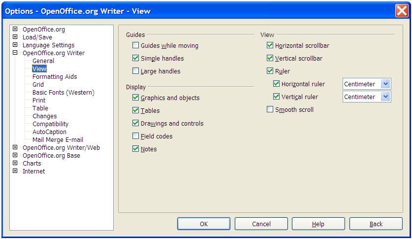 The Writer interface Toolbars Writer has several types of toolbars: docked, floating, and tear-off.