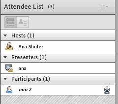 Meeting options differ for different types of users: The menu bar for Meeting Hosts: The menu bar for meeting Participants and Presenters: IV.