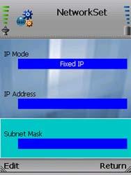 Fixed IP Wireless-G IP Phone If Fixed IP is selected as the IP Mode, the screen will show these settings: IP Address, Subnet Mask, Default Gateway, Primary DNS, and Secondary DNS. IP Address. To add or change the IP Address, select Edit.