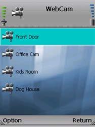 To save the settings for your Linksys web camera(s), select Option to see menu choices, which will be described in further detail below. Select Return to return to the previous menu.