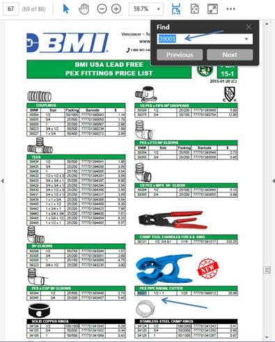 Tips & Tricks How to Use the BMI Parts Catalog 1.