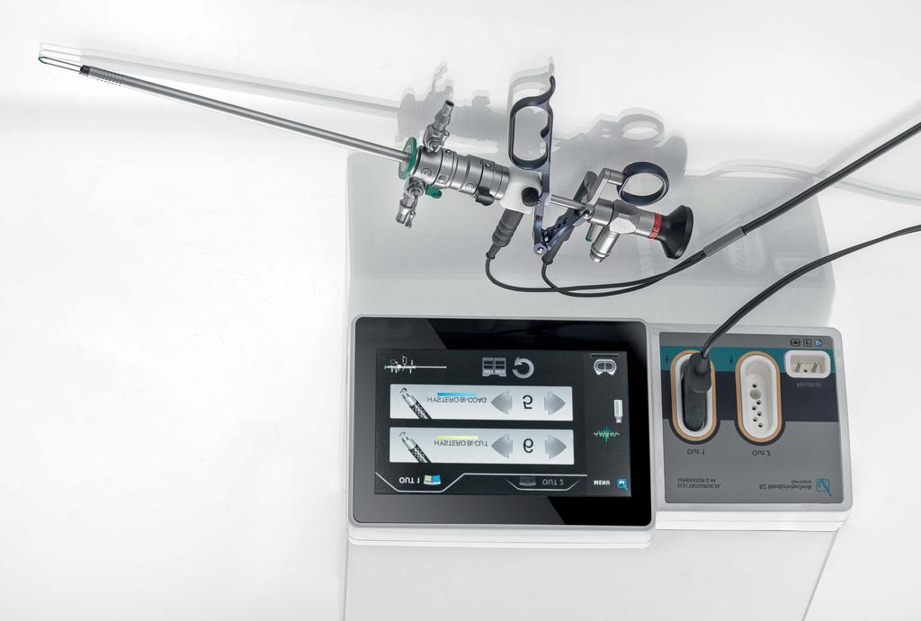 PLUG AND PLAY SMART HF SURGERY SETS The new smart HF surgery combination consisting of G44 unit and endo-hysteroscopic instrumentation