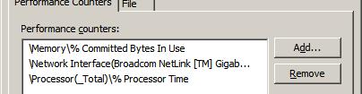 System Monitor Log Properties Window We right click on the