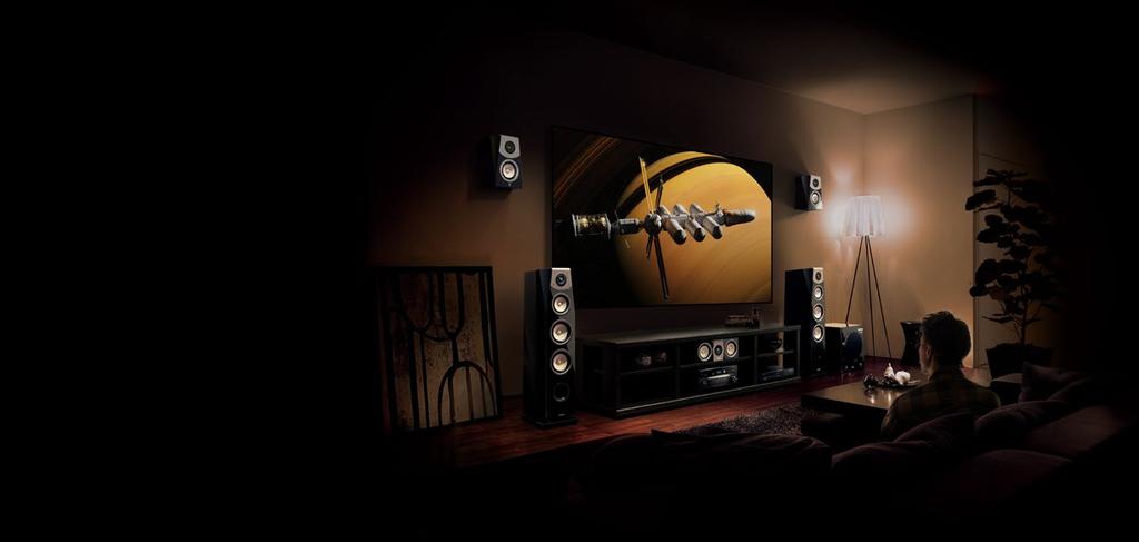 Easily turn your current living room into a special entertainment environment where you can fully enjoy movies and music.