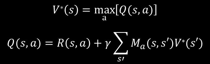 Optimality Bellman Equation The Bellman equation can be rewritten as